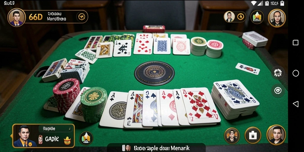Screenshot utama menampilkan gameplay seru di 66D.