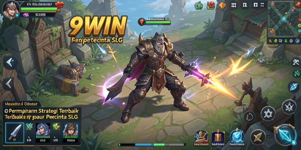 Tangkapan layar gameplay 9WIN menampilkan strategi pertempuran yang mendebarkan.