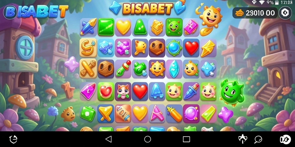 Tampilan gameplay <strong>BISABET</strong> yang penuh warna dan menarik.