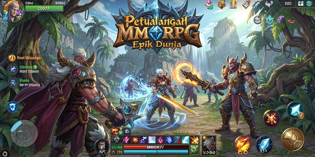 Screenshot gameplay COO77 menampilkan aksi seru dalam petualangan MMORPG.