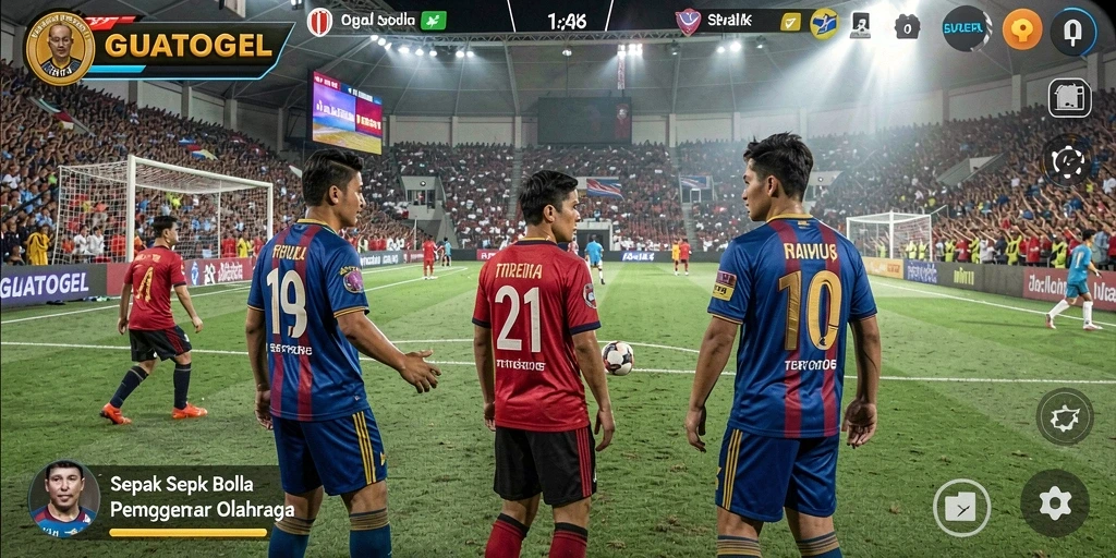 Antarmuka permainan GUATOGEL yang menarik dan menegangkan.