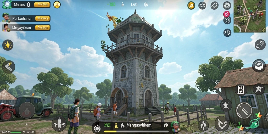 Tampilan gameplay seru dari game Tower Defense MPO303.