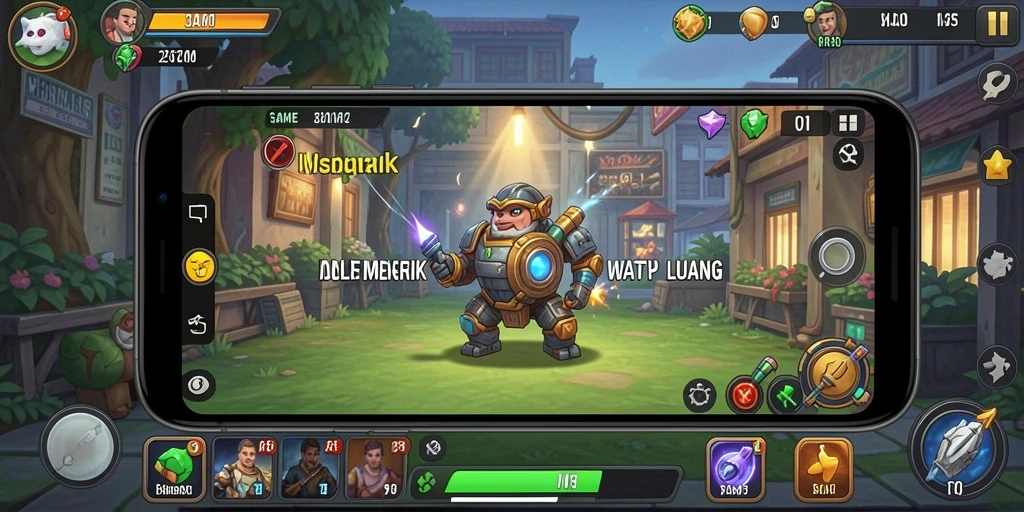 Tampilan gameplay T6 yang santai dan menarik dalam genre Idle.